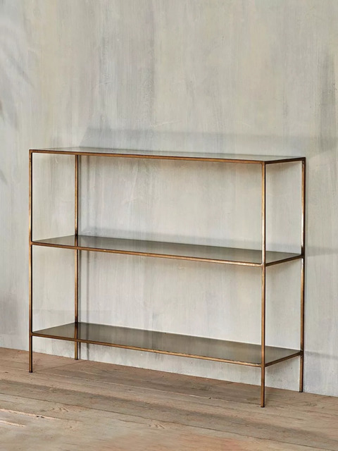 nkuku Mahi Console Table, Antique Brass - image 1