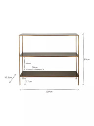 nkuku Mahi Console Table, Antique Brass - thumbnail 5