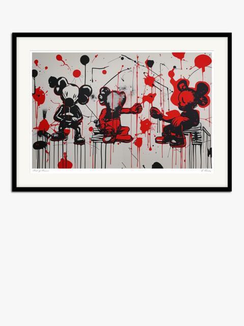 John Lewis George Rosaly 'Fist of Passion' Framed Print & Mount, 53 x 73cm, Red/Black - image 1