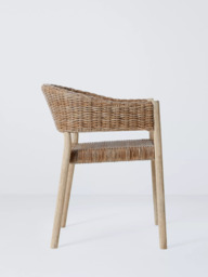 John Lewis Burford Garden Woven Dining Chairs, Set of 2, FSC-Certified (Acacia Wood), Natural - thumbnail 3