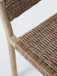 John Lewis Burford Garden Woven Dining Chairs, Set of 2, FSC-Certified (Acacia Wood), Natural - thumbnail 5