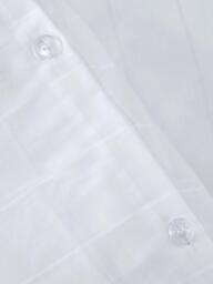 John Lewis Satin Stripe Organic Cotton 400 Thread Count Duvet Cover Set, White - thumbnail 4