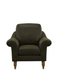 John Lewis Camber Leather Armchair, Light Leg - thumbnail 5