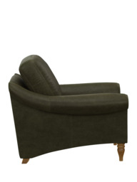 John Lewis Camber Leather Armchair, Light Leg - thumbnail 3