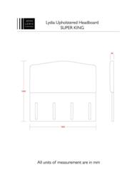 John Lewis Lydia Full Depth Upholstered Headboard, Super King Size - thumbnail 4