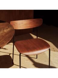 The Conran Shop Orby Dining Chair, Walnut, Set of 2 - thumbnail 5