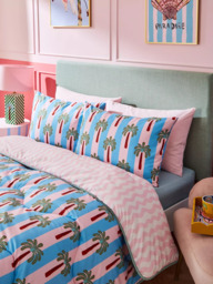 Eleanor Bowmer x Night Lark® Electric Coast Coverless Duvet & Pillowcase Set, 10.5 Tog, Multicolour - thumbnail 4