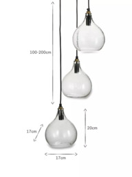 nkuku Ziva Glass Cluster Pendant Light - thumbnail 5