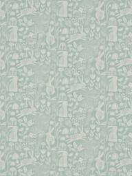 Harlequin Into The Meadow Made to Measure Curtains or Roman Blind, Duck Egg - thumbnail 1