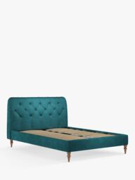 John Lewis Button Back Upholstered Bed Frame, Double