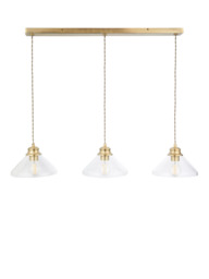 John Lewis Tula 3 Arm Over Diner Bar Ceiling Light - thumbnail 2