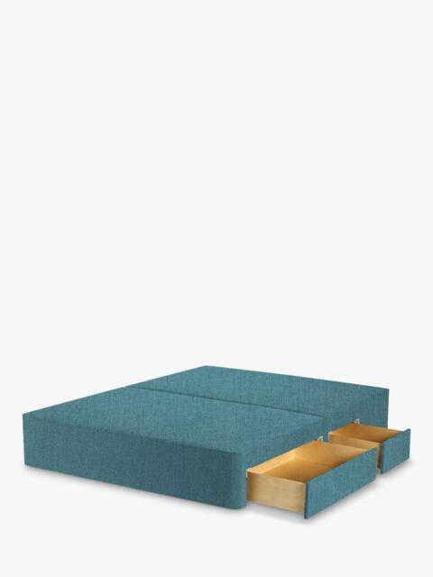 John Lewis Pocket Sprung Upholstered Continental 2+2 Drawer Divan Base, King Size