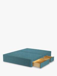 John Lewis Pocket Sprung Upholstered Continental 2+2 Drawer Divan Base, King Size
