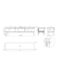 John Lewis Mira TV Unit, Oak - thumbnail 2