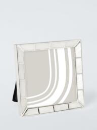 "John Lewis Mother Of Pearl Block Photo Frame, 4 x 4"" (10 x 10cm), Silver Plated"