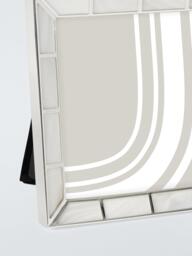 "John Lewis Mother Of Pearl Block Photo Frame, 4 x 4"" (10 x 10cm), Silver Plated" - thumbnail 2