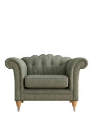 Laura Ashley Gloucester Armchair, Oak Leg - thumbnail 3