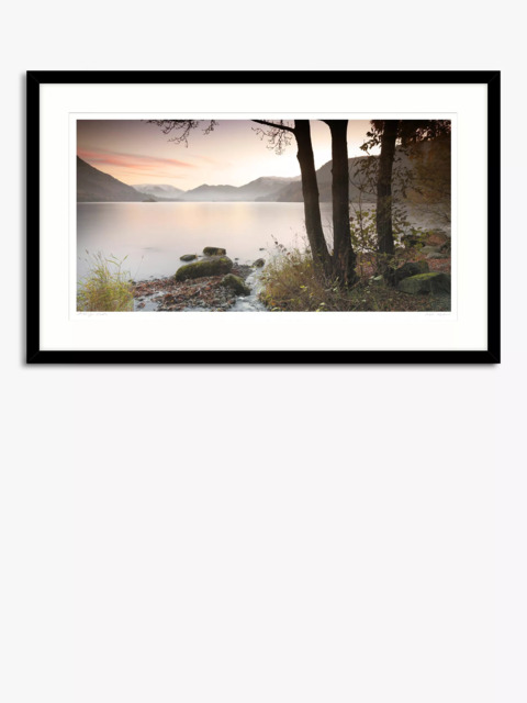 John Lewis Mike Shepherd 'Misty Lake' Framed Print & Mount, 64.5 x 104.5cm, Green/Multi - image 1