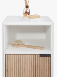 John Lewis ANYDAY Ridge Single Towel Cupboard, White - thumbnail 4