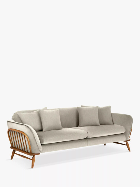ercol for John Lewis Hexton Large 3 Seater Sofa, Vintage Ash Leg - image 1