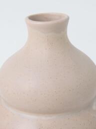 John Lewis Wavy Gourd Stoneware Vase, H20cm, Brown - thumbnail 2
