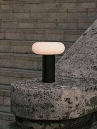 The Conran Shop Torus Rechargeable Portable Table Lamp, Black - thumbnail 2