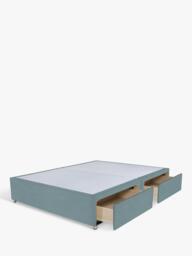 John Lewis Non-Sprung Upholstered 4 Drawer Divan Base, Double - thumbnail 2