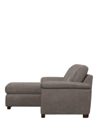 John Lewis Camden LHF Chaise End Leather Sofa Bed, Dark Leg - thumbnail 3