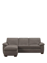 John Lewis Camden LHF Chaise End Leather Sofa Bed, Dark Leg - thumbnail 5