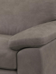John Lewis Camden LHF Chaise End Leather Sofa Bed, Dark Leg - thumbnail 6