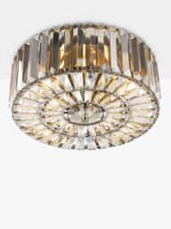 Laura Ashley Fernhurst Large 3 Bulb Flush Ceiling Light, Champagne Gold - thumbnail 4