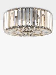 Laura Ashley Fernhurst Large 3 Bulb Flush Ceiling Light, Champagne Gold - thumbnail 2