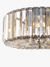 Laura Ashley Fernhurst Large 3 Bulb Flush Ceiling Light, Champagne Gold - thumbnail 3