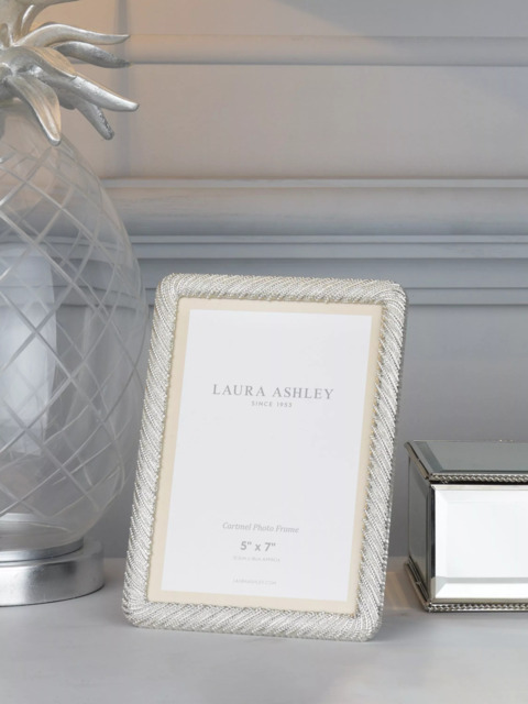 Laura Ashley Cartmel Metal Photo Frame, Silver Plated - image 1