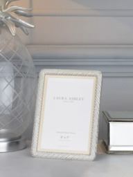 Laura Ashley Cartmel Metal Photo Frame, Silver Plated - thumbnail 1