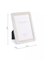 Laura Ashley Cartmel Metal Photo Frame, Silver Plated - thumbnail 6
