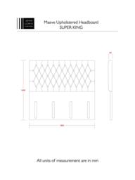 John Lewis Maeve Full Depth Upholstered Headboard, Super King Size - thumbnail 4