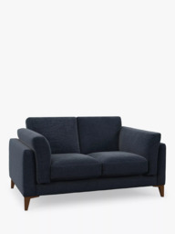 John Lewis Jura Medium 2 Seater Sofa, Dark Leg, Easy Clean Chenille Navy