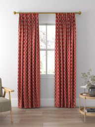 Sanderson Botanic Trellis Made to Measure Curtains or Roman Blinds, Bengal Red - thumbnail 5