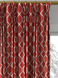 Sanderson Botanic Trellis Made to Measure Curtains or Roman Blinds, Bengal Red - thumbnail 6
