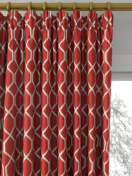 Sanderson Botanic Trellis Made to Measure Curtains or Roman Blinds, Bengal Red - thumbnail 2