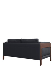 John Lewis Nest Medium 2 Seater Leather Sofa, Dark Leg - thumbnail 3