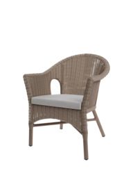 Laura Ashley Carrdale Woven Rattan 2-Seater Garden Bistro Set, Barley - thumbnail 3