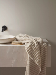 Bedfolk Ripple Cotton Towels - thumbnail 1