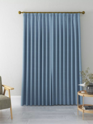John Lewis Textured Weave Pair Blackout Lined Pencil Pleat Curtains - thumbnail 5