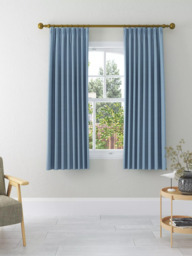 John Lewis Textured Weave Pair Blackout Lined Pencil Pleat Curtains - thumbnail 4