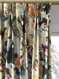 Harlequin Dance Of Adornment Made to Measure Curtains or Roman Blind, Pomegranate/Grounded/Incense - thumbnail 4