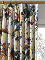 Harlequin Dance Of Adornment Made to Measure Curtains or Roman Blind, Pomegranate/Grounded/Incense - thumbnail 2