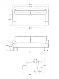 Swyft Model 05 Large 3 Seater Sofa - thumbnail 2