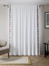 John Lewis x Anine Cecilie Iversen Posy Embroidered Slot Top Voile Panel, Multi - thumbnail 3